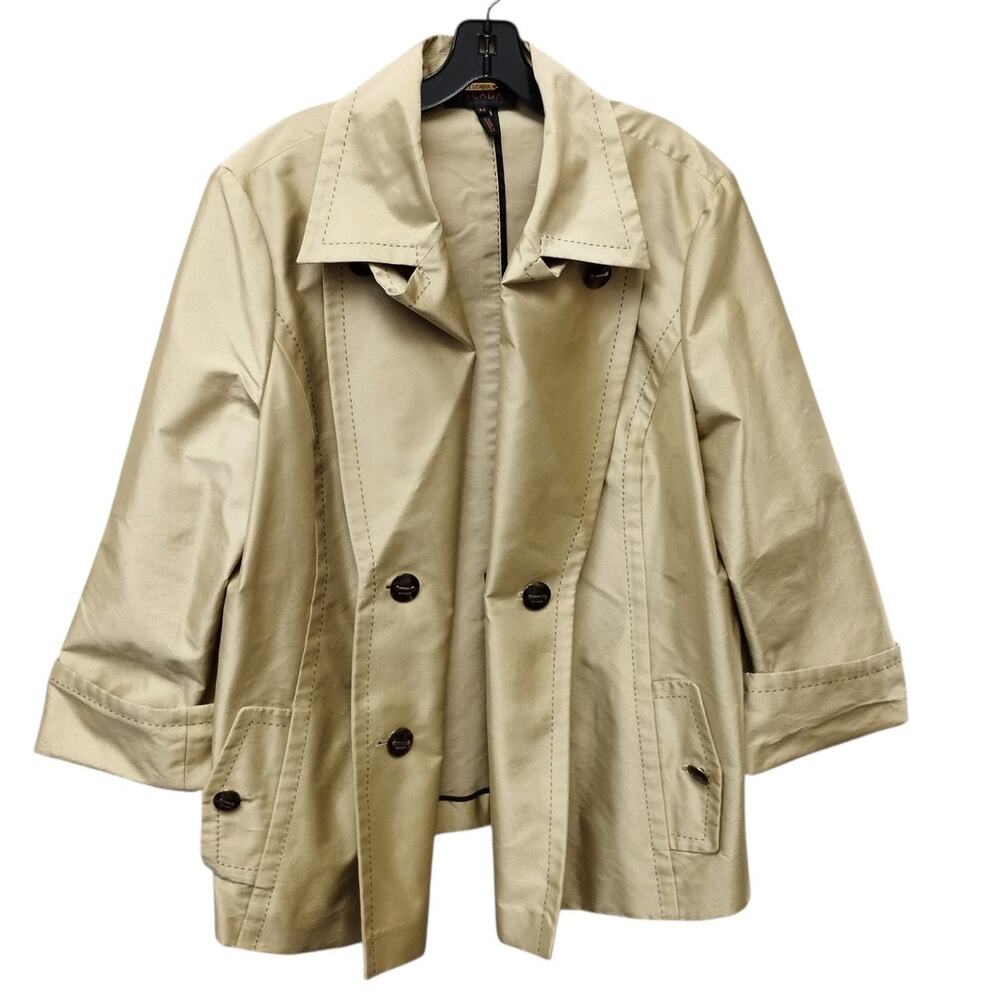 Escada Womens Designer Trench Jacket 44 US 14 Quiet Luxury Layers Career Classic